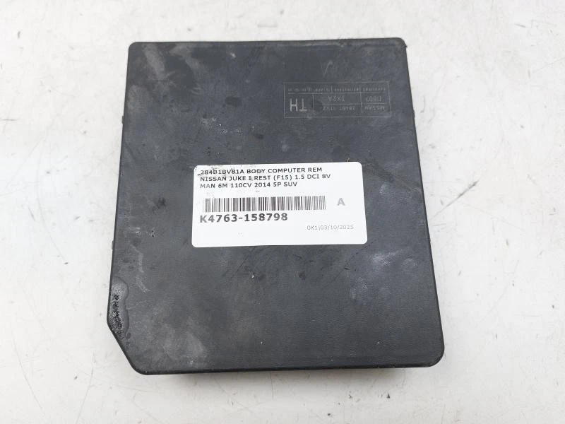 284B1BV81A BODY COMPUTER REM NISSAN JUKE I REST (F15) 1.5 DCI 8V MAN 6M 110CV 20 - Immagine 2 di 3