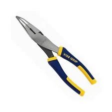 Vise-Grip 2078228 8" Bent Long Nose Pliers/Wire Cutter w/ ProTouch Grips, Steel