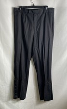 Dolce & Gabbana Men's Gray Virgin Wool Herringbone Dress Pants Trousers 34x31