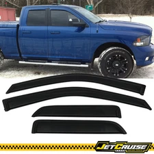 Fits 09-23 Dodge Ram 1500 19-22 1500 Classic Quad Cab Acrylic Window Visors 4Pc