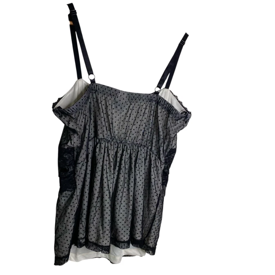 Vintage Torrid Whimigoth Dark Coquette Fairy Y2K Babydoll Mesh Overlay Black 3 - Image 2 of 4