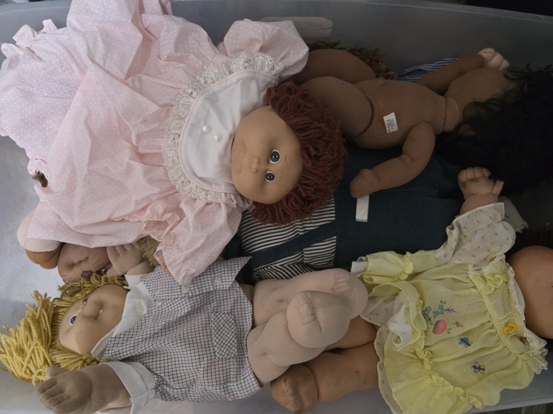 Cabbage Patch Kids Vintage Cloth Dolls Lot Signed Xavier Roberts 