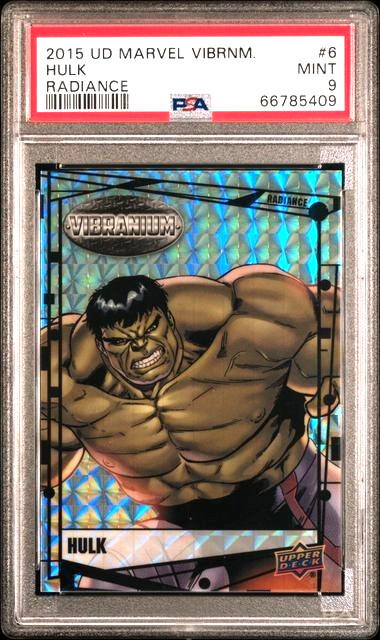 Marvel PSA 9 Hulk - 2015 Marvel Vibranium Radiance /50 Hulk PSA 9 MINT