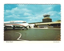 Bishop Airport Flint MI vintage postcard unposted