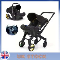 3-in-1 Infant Car Seat to Stroller - Lightweight Travel System w/ Safety Harness