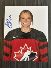 RENATA FAST TORONTO SCEPTERS PWHL Signed Autograph OLYMPICS 8x10 Photo W/PROOF C