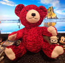 11" TALL RED TEDDY BEAR STUFFED ANIMAL PLUSH, Valentine's Day