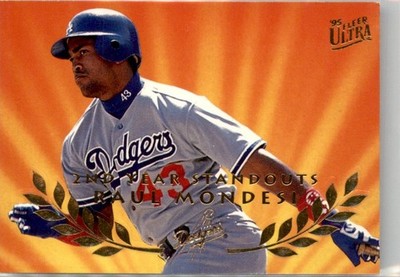 1995 Ultra 2nd Year Standouts Raul Mondesi Los Angeles Dodgers #10