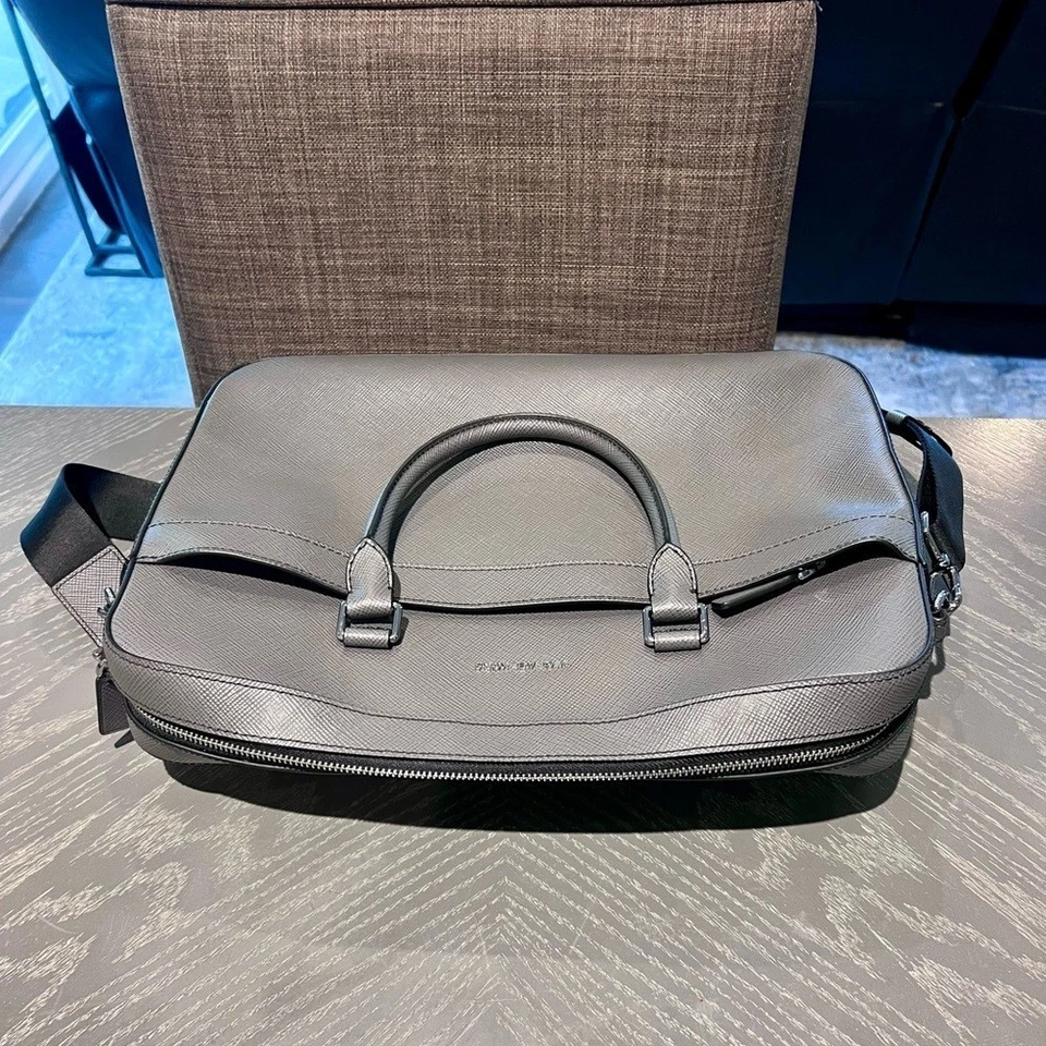 Портфель Michael Kors унисекс серый кожаный - Изображение 4 из 4