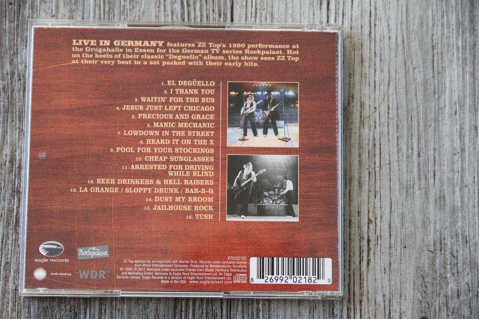 ZZ Top Live in Germany Eagle Records Made in USA - Bild 3 von 3