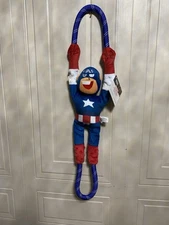 NEW Marvel RopeTugz Captain America Dog Plush Toy ZippyPaws NWT 25”