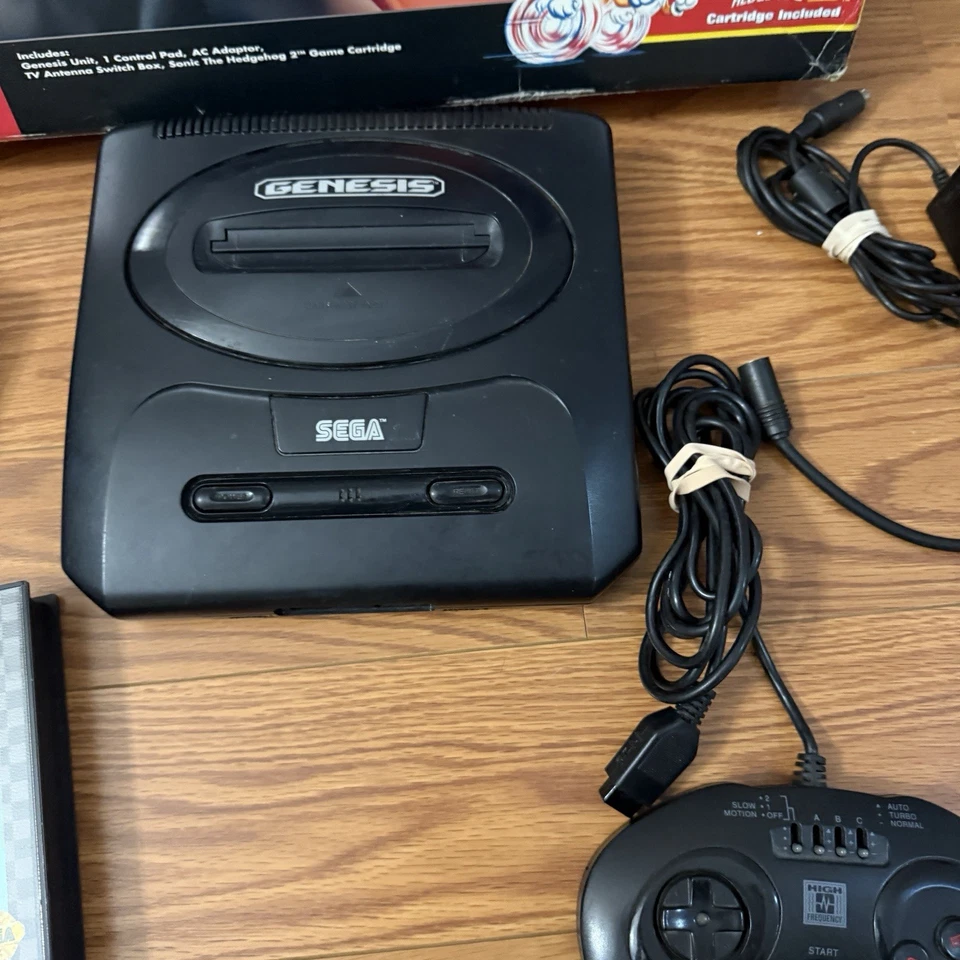 Sega Genesis Model 2 Console Sonic The Hedgehog 2 Bundle System - Image 4 of 4