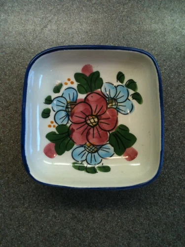VINTAGE HANDPAINTED HNOS MARTINEZ POTTERY BOWL SPAIN SPANISH