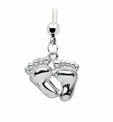 Piercing Nombril Maternite Pied De Bebe Ebay