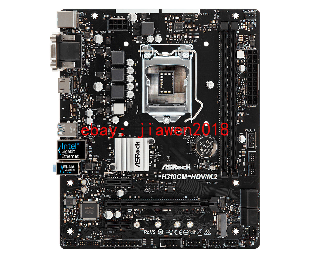 ASROCK　H310CM-HDV-M.2　LGA1151 ASRock H310CM-HDV/M.2 Motherboard Intel H310 LGA 1151 DDR4