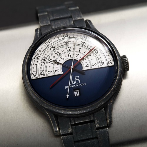 Men's Joshua & Sons JX153 Chronograph Antique Finish Stainless Steel Watch - Picture 3 of 13