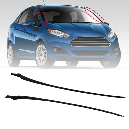 New RH+LH Windshield A-Pillar Trim Moulding Both Side For Ford Fiesta 2011-19 - Foto 1 di 8