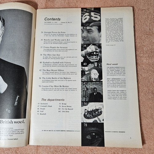 Sports Illustrated 11. Oktober 1965 - Ken Willard - San Francisco 49ers - Bild 3 von 3