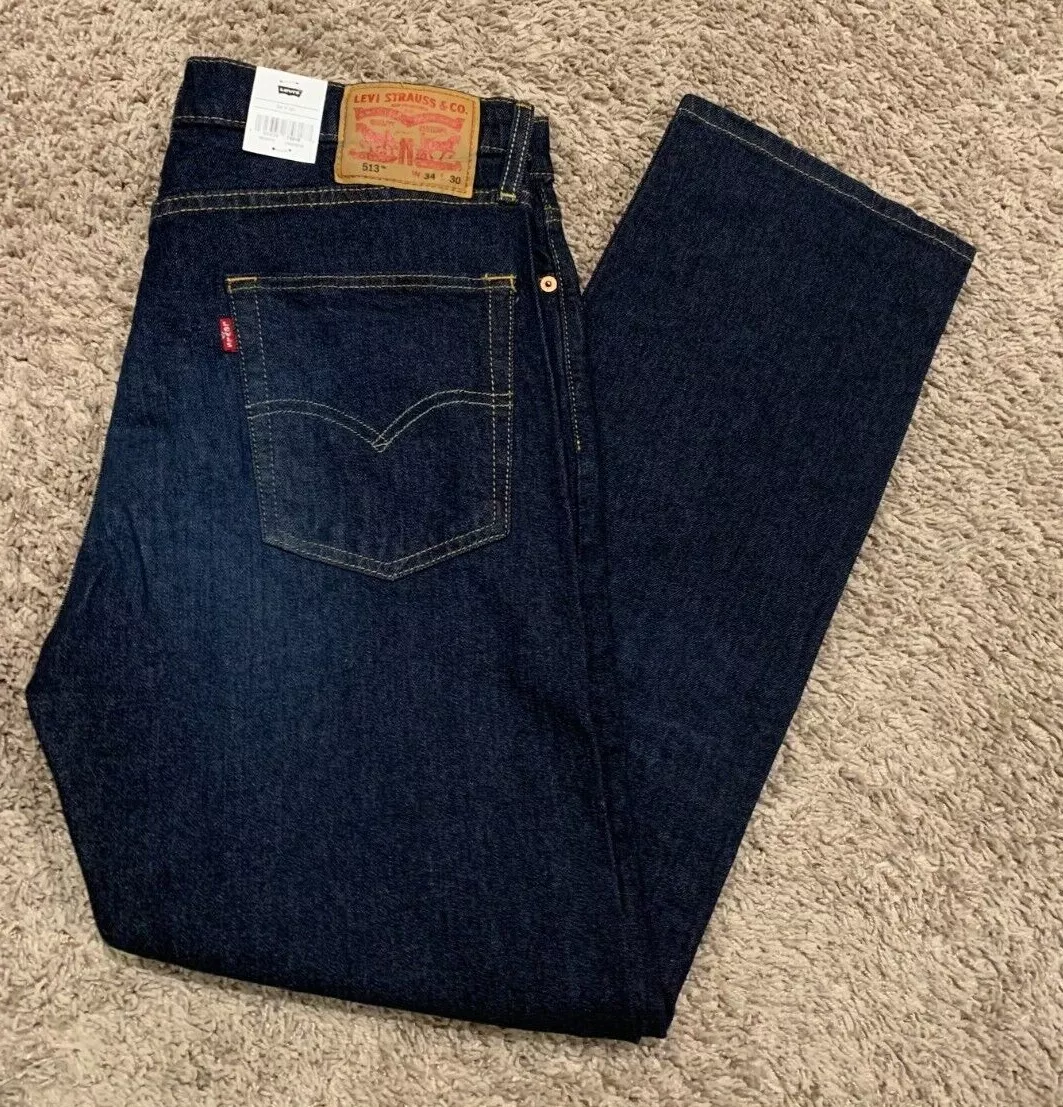 gaffel London Trække på Levi&#039;s 513 Slim Straight Blue Jeans W/ Flex Stretch Men&#039;s Sizes  RT$69.5 NWT 0942 | eBay