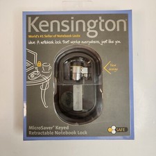 Kensington MicroSaver Keyed Retractable Laptop Notebook Lock with 2 Keys New