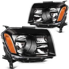 For 2012-2015 Honda Pilot Halogen Chrome Headlight Pair Leftright Set For 2012-2015 Honda Pilot Halogen Chrome Headlight Pair Leftright Set