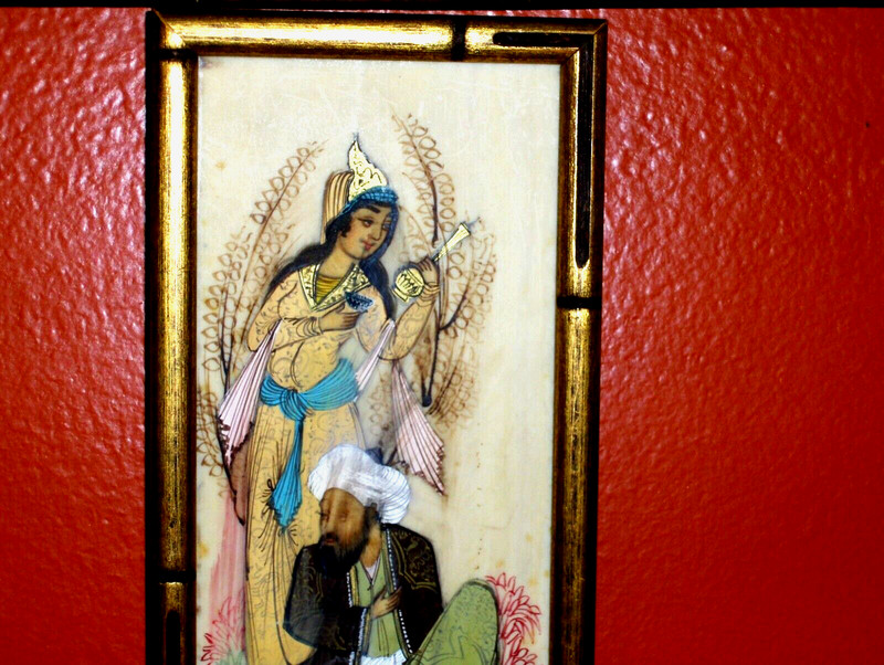 Fulfill Your Wishes Lovely Painting Handmade in acrylics + ink, pen, framed
