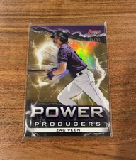 Zac Veen 2020 Bowman’s Best Power Producers Gold Refractor /50 Rookie NRMT+ Rox!