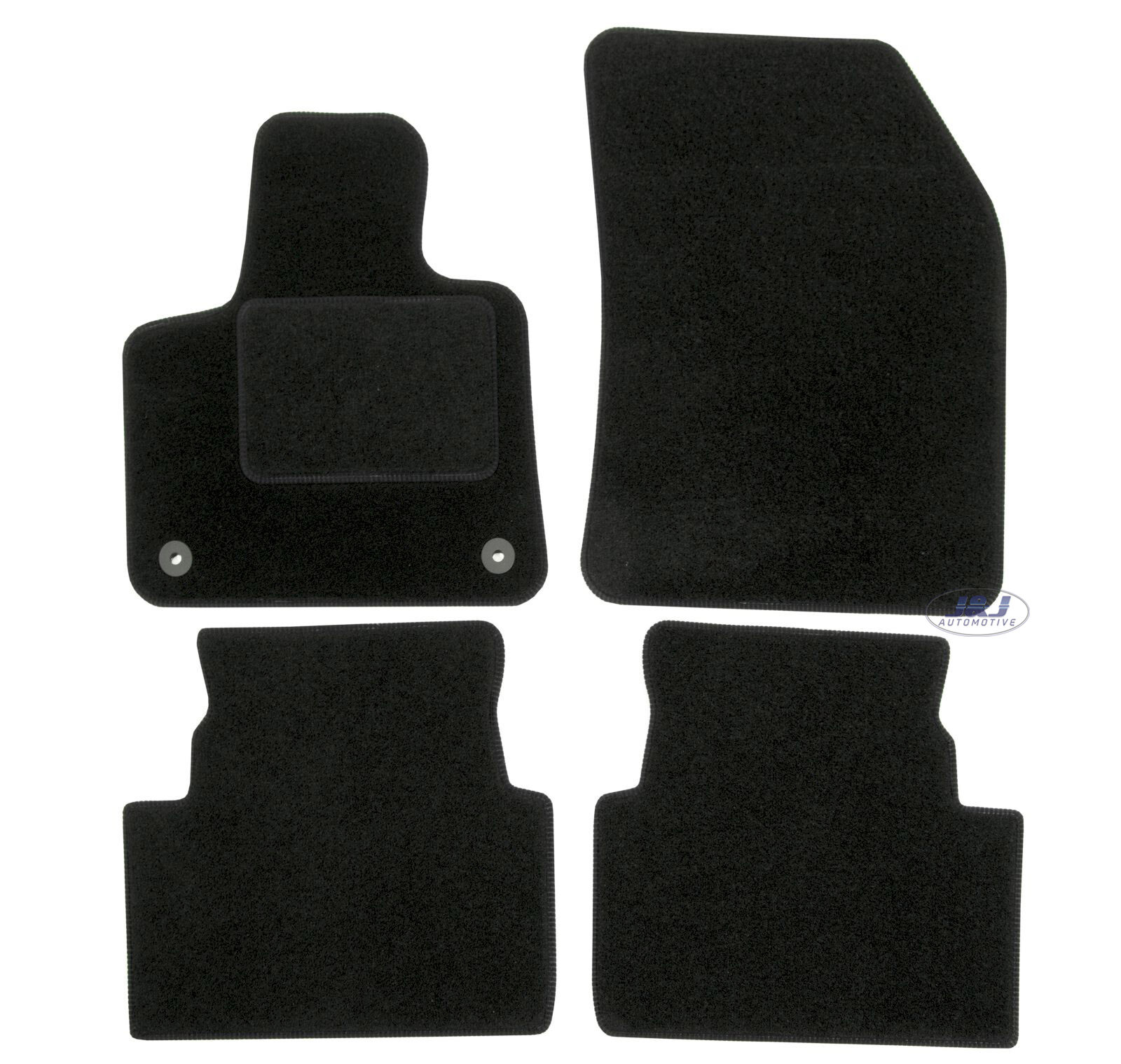 Tapis de sol velours pour Citroën C5 Aircross 2018-2025 - Set de 4 pièces sur mesure noir