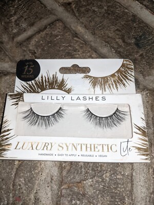 Lilly Lashes Luxury Synthetic Lite False Eyelashes 1 Pair Up to 15 Wears -Classy