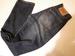Vintage LEVI'S 501 Blue Denim Regular Straight Jeans Mens W27 L34 | eBay