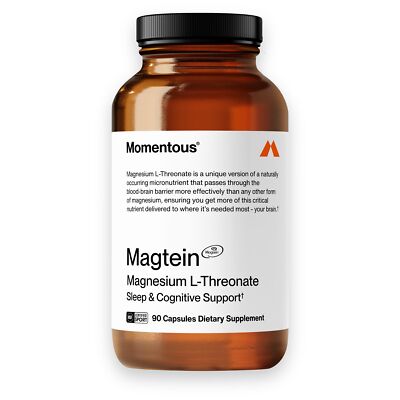 Momentous Magtein Magnesium L-Threonate 145mg - Magnesium Threonate Supplemen...
