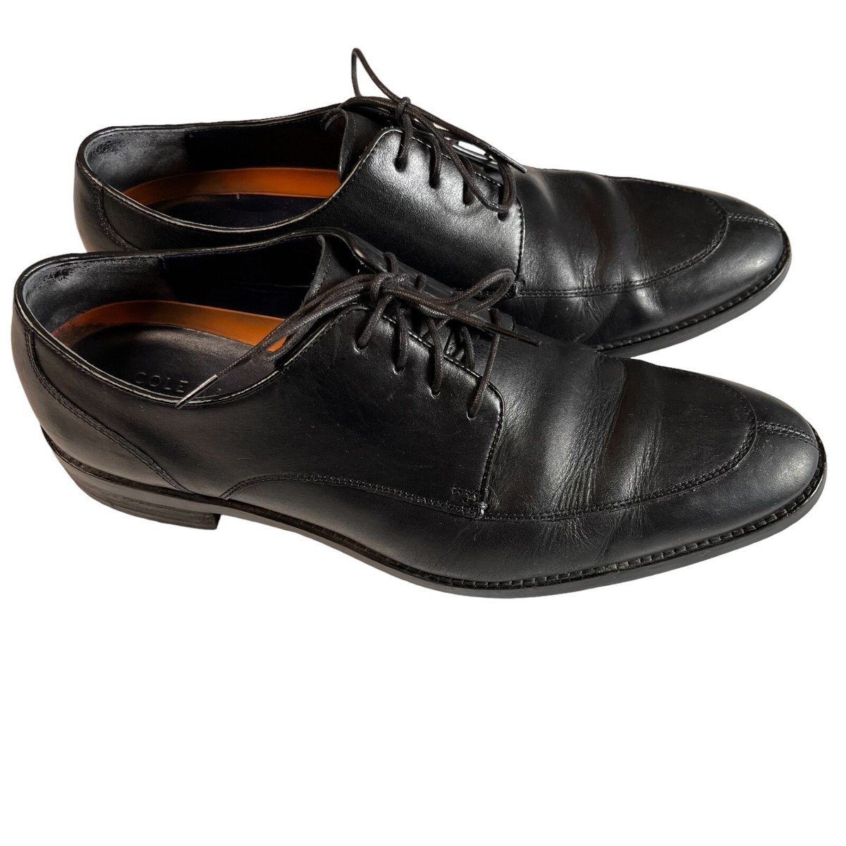 Cole Haan Grand OS Black Leather Lace UP Saddle Oxford Dress  display picture 2