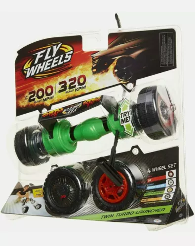 Fly Wheels Twin Turbo Launcher Rip it up to 200 Scale MPH - 4 Wheel Set New!