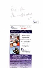 Sherman Hemsley Signed 3x5 inch Index Card * The JEFFERSONS Died 2012 * JSA COA