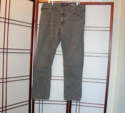 ALBERTO CASUAL PANTS STONE MODERN FIT DYED TWILL GRAY PANTS/JEANS  SZ 40 33 L