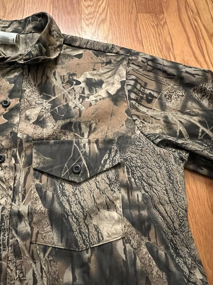 Camisa De Colección Roble Mossy YOUTH XL Romper Manga Larga Abotonada Hecha en EE. UU. Foto 2 de 4