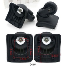 2pcs Replacement Luggage Swivel Wheels Suitcase 360 Spinner Repair Spare Wheels