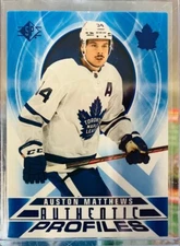 2020-21 UPPER DECK SP HOCKEY AUTHENTIC PROFILES BLUE FINISH YOUR SET U PICK