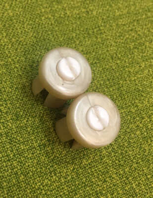 Vintage OGK Japan O.G.K. Soft Compound HANDLEBAR END PLUGS Champagne BRIDGESTONE