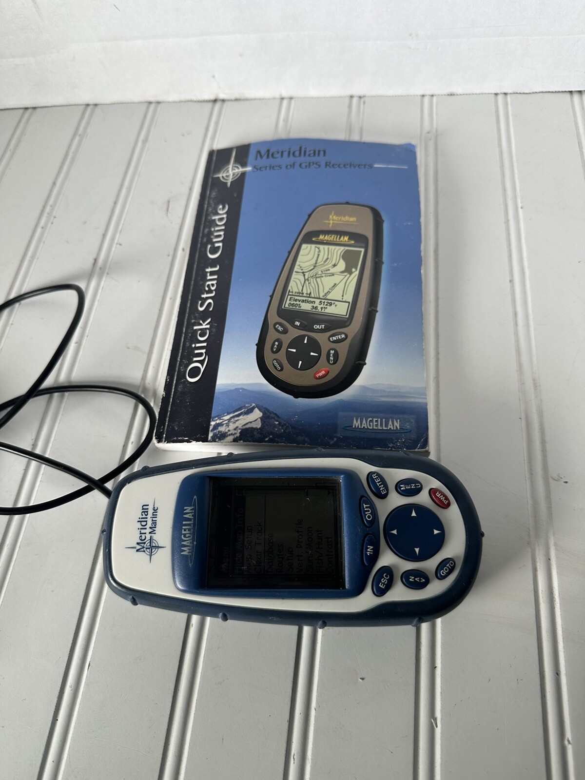 Magellan Meridian Marine GPS Blue Waterproof Navigation Receiver eBay