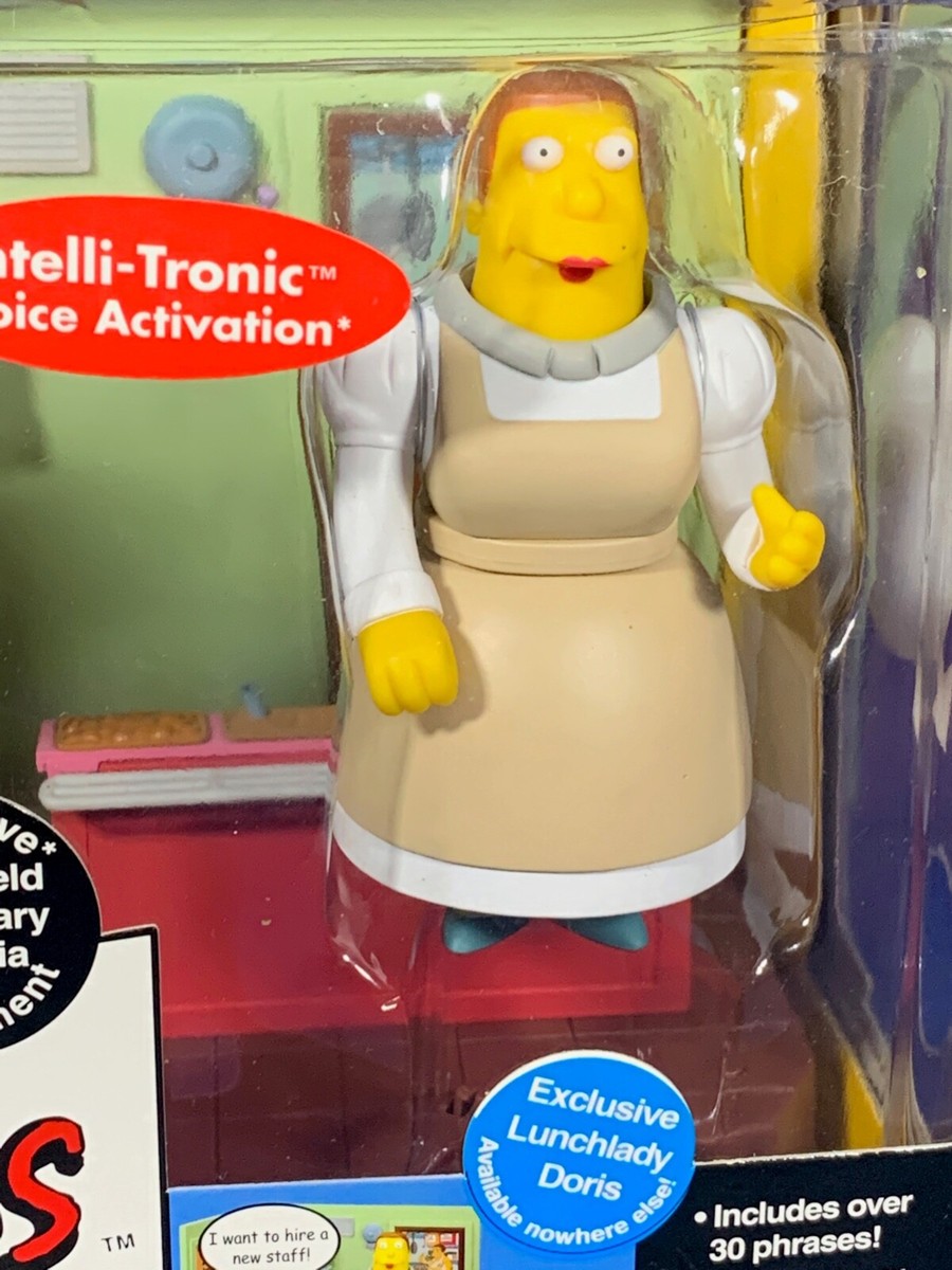 SPRINGFIELD ELEMENTARY CAFETERIA PLAYSET Simpsons LUNCH LADY DORIS