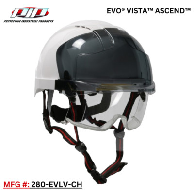 Type I Vented Industrial Safety Helmet - PIP EVO  VISTA  ASCEND  #280-EVLV-CH