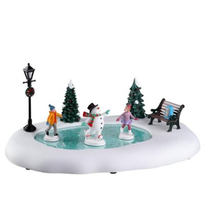Lemax 24951 Vail Village Frosty Goes Ice Skating Multicolor Table Accent