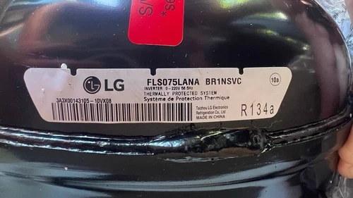 LG Electronics Compressor FLS075LANA BR1NSVC # Part TCA38151706