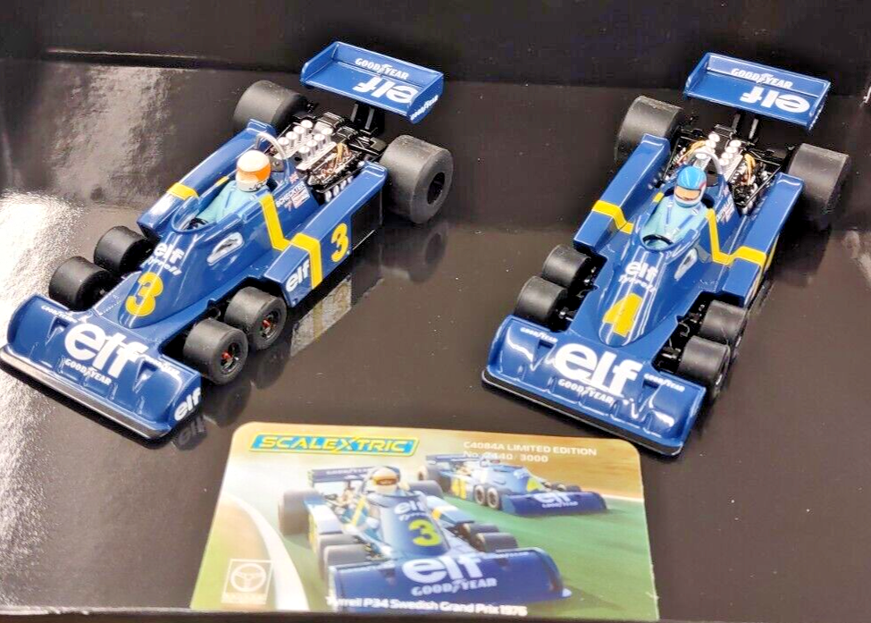 Scalextric C4084AT Tyrrell P34 Swedish Grand Prix 1976 1/32 Scale