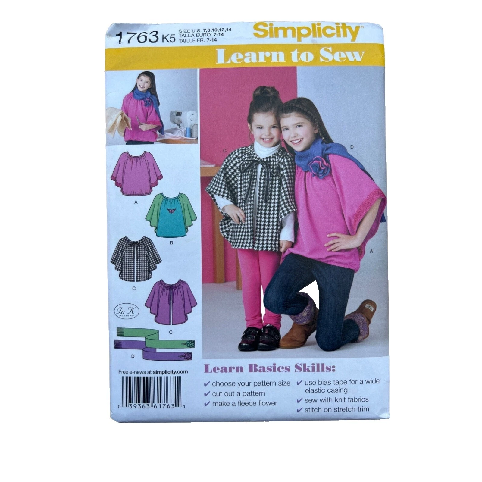 Patrones de costura de decoración del hogar Simplicity hembra