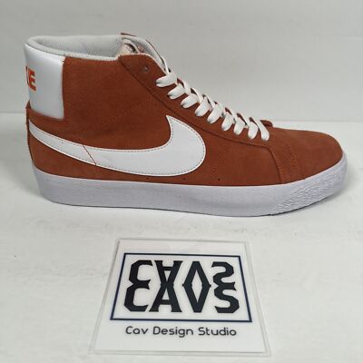 Nike SB Zoom Blazer Mid Safety Orange White - Men display picture 2
