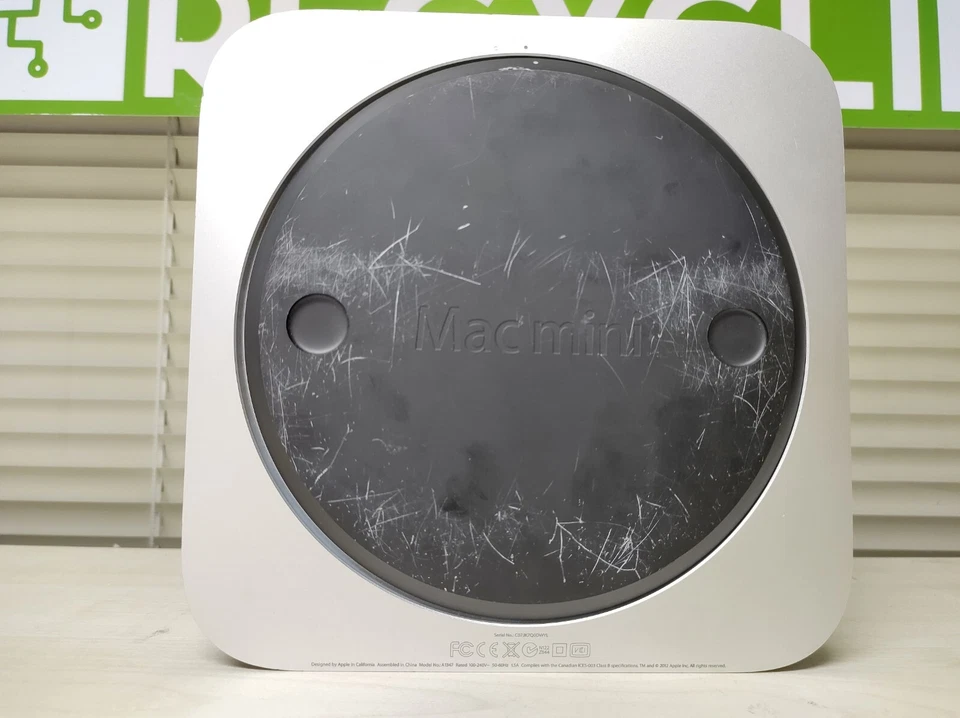 Apple Mac Mini A1347 (LATE 2012)i5 4GB 128GB HIGH SIERRA & PSU *USED-LOOSE BASE* - Image 3 of 4