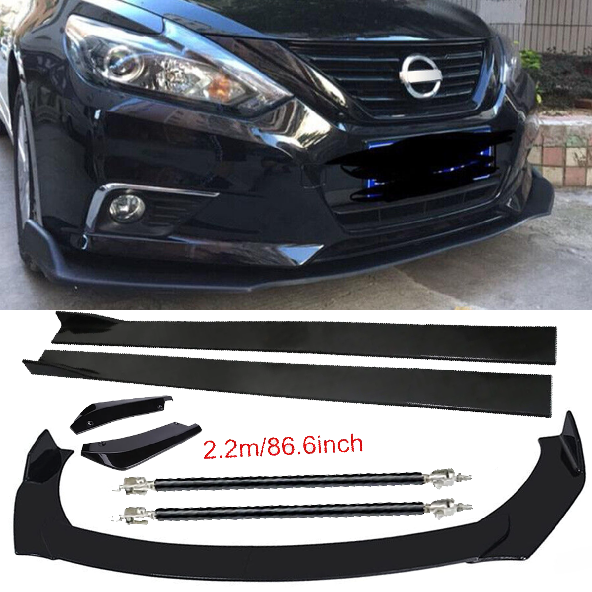 Front Rear Bumper Lip Splitter Spoiler87