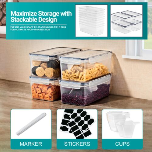 Airtight Food Storage Containers with Lids (4 Pack) - Picture 5 of 7